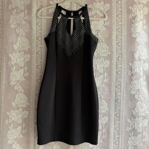 Guess Women's Black Dress with Rhinestones